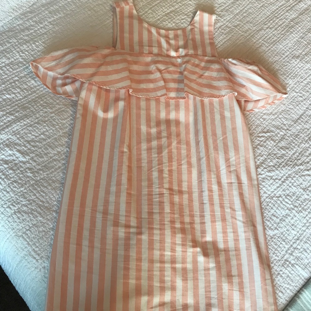 Pink and white stripe dress